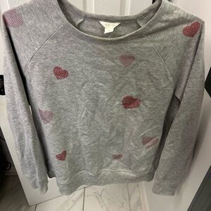 NWOT CASLON heart sweatshirt.